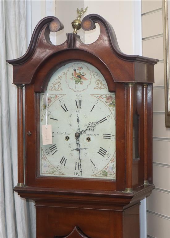 A George III mahogany longcase clock by Charles Low Arbroath H.205cm